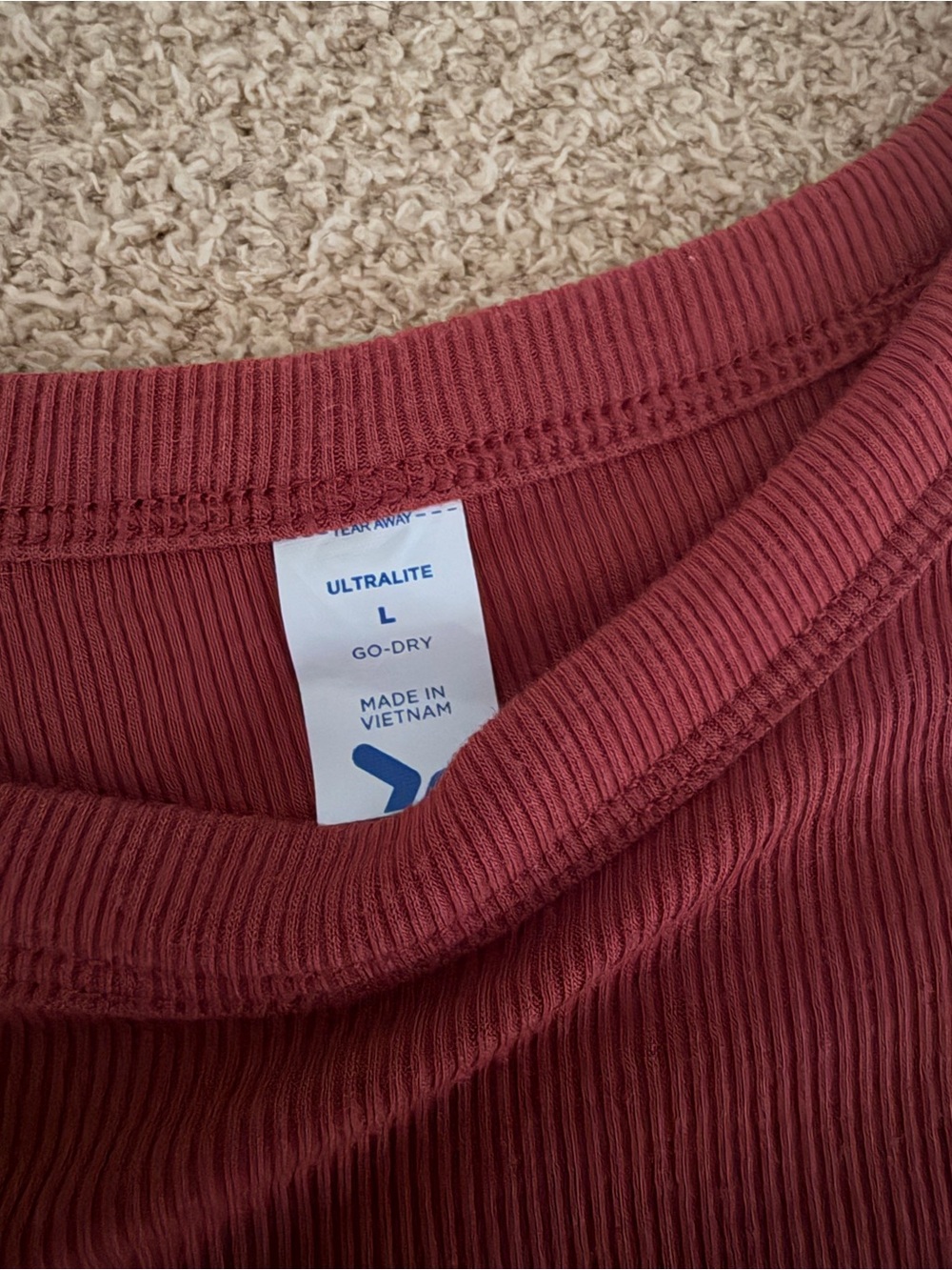 Ultra Lite Rib-Knit T-Shirt - Picture 5 of 8